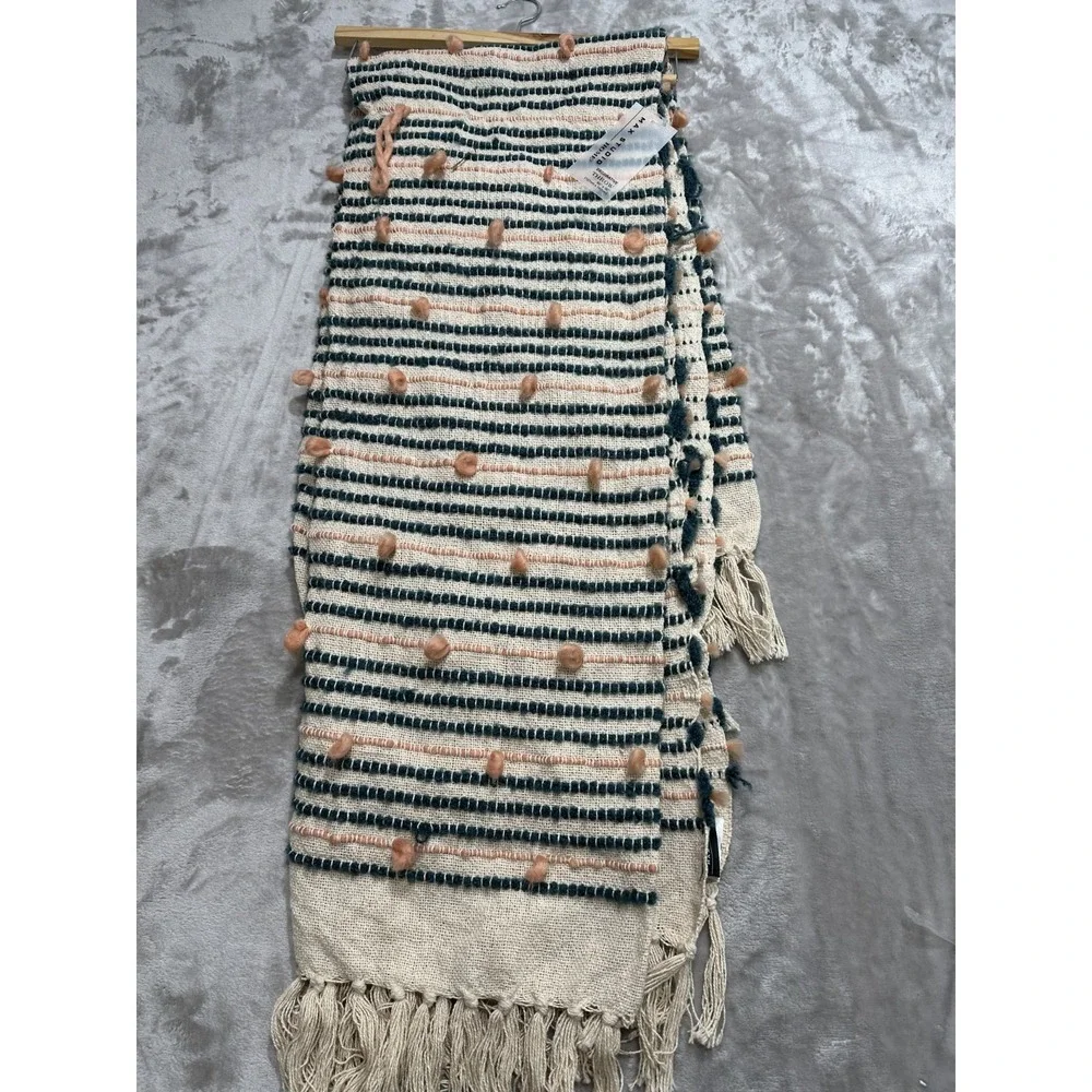 Max Studio Home Decorative Throw Multicolor Textured Puffs‎ 50